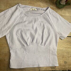 Madewell Crop Top Dusty Lavender Size XS